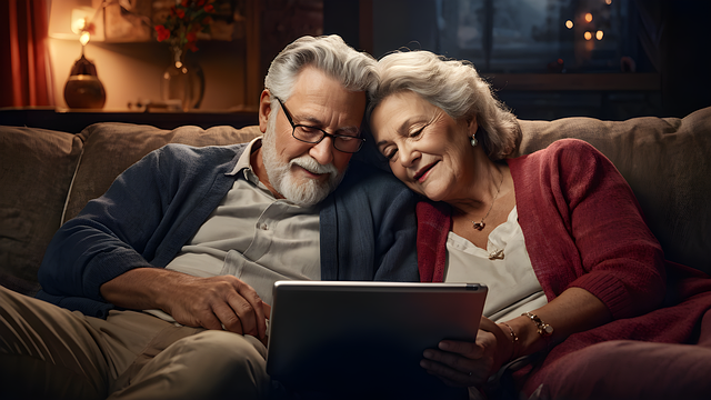 Clients reviewing their retirement plan with Solutions First Financial Group and advisor Joe Donti
